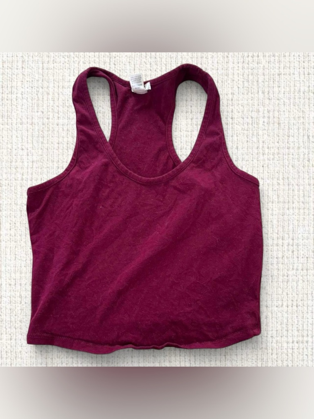 Bozzolo Burgundy Tank Top
